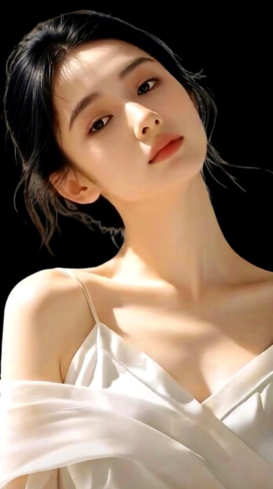 优雅黑发，白裙飘飘，宛如画中仙子。分享美女穿搭服饰 高级感白裙穿搭 柔美白裙穿搭