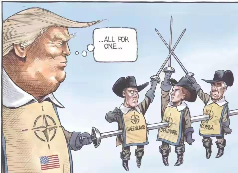 美欧直接开干，让人意想不到
连日来，围绕着格陵兰的归宿，西方内部直接开干，欧洲国