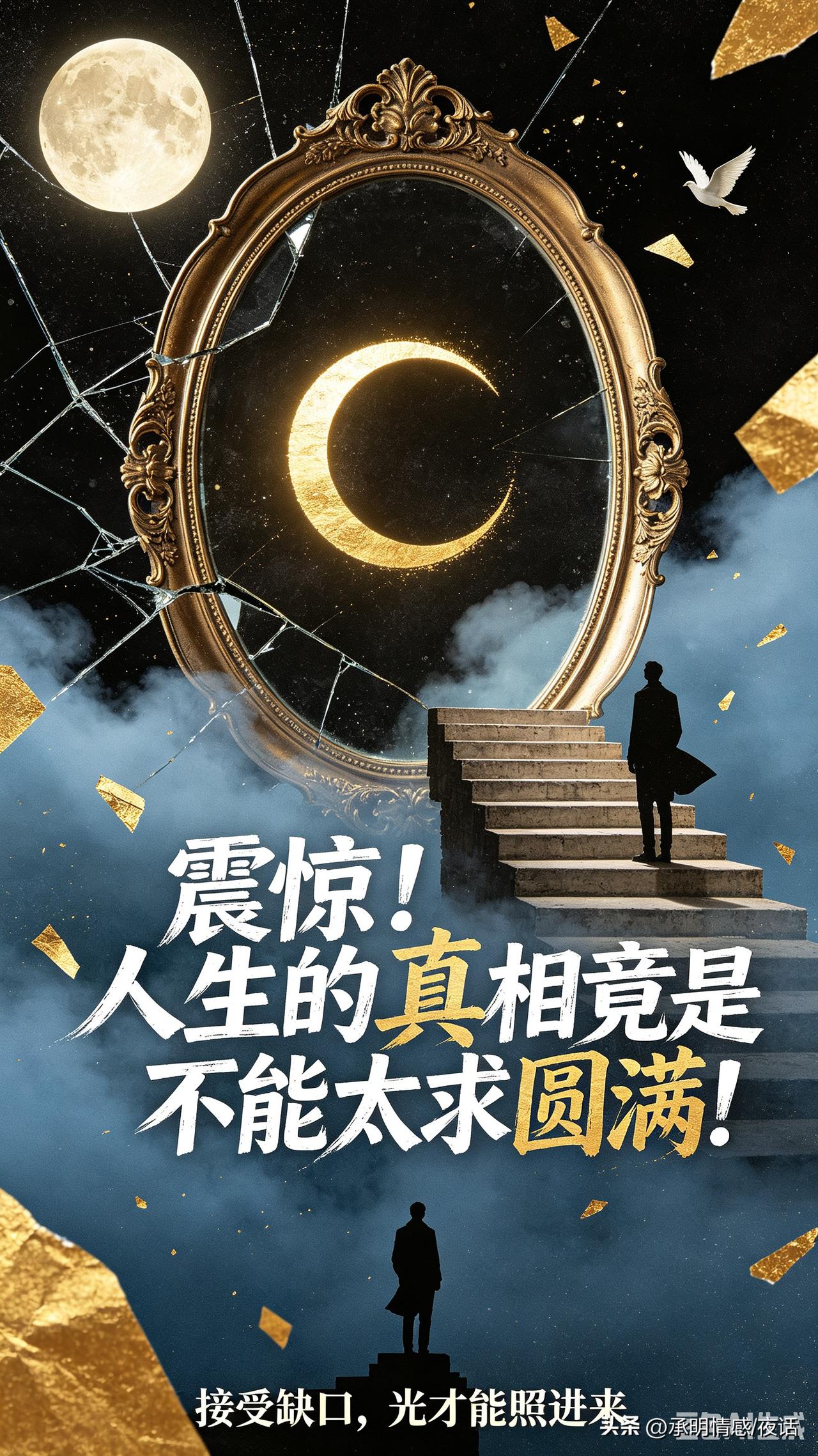 人生的真相：接受不完美，才能拥抱圆满！人生选择真相 不完美才最治愈 人间没有圆满