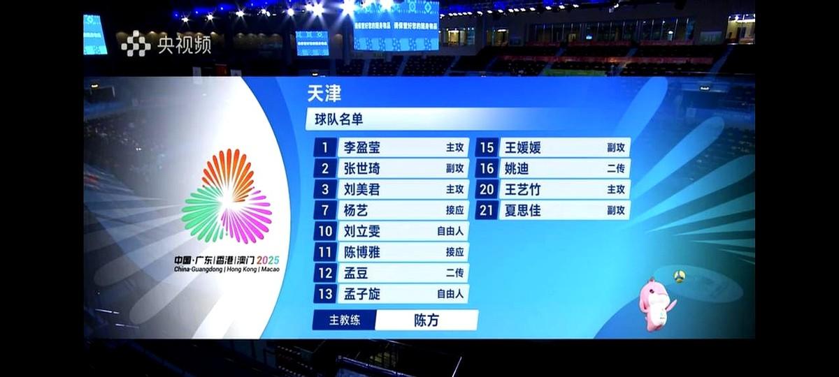 文章标题：姚迪发球下网

11月14日，全运会女排小组赛天津女排对阵北京女排，姚