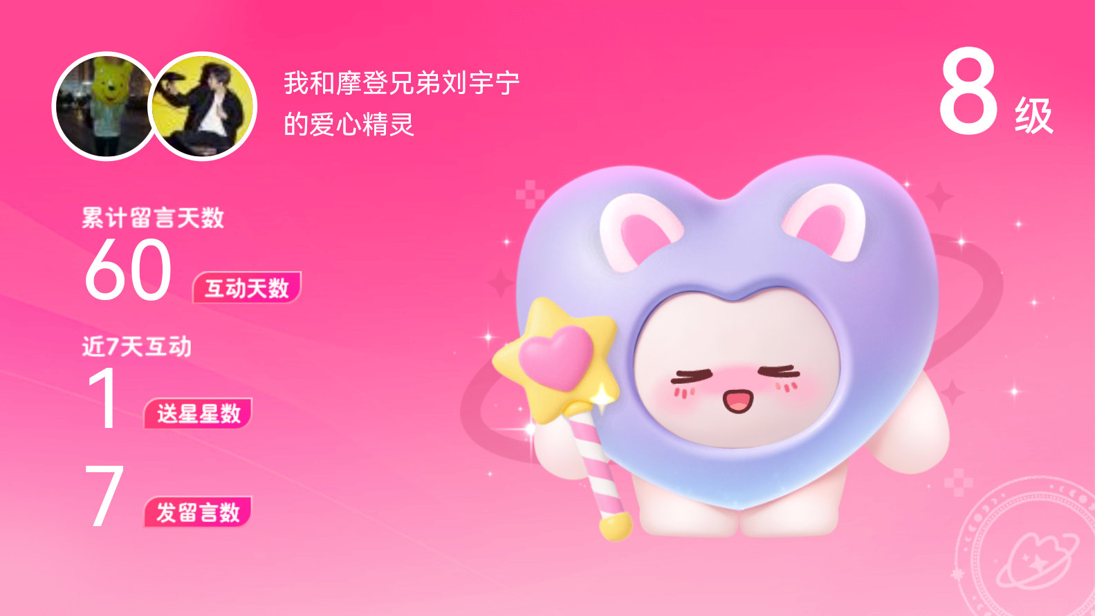 所有的陪伴都值得～快来看！我与的8级爱心精灵“爱心精灵”,TA会记得你们的每句晚