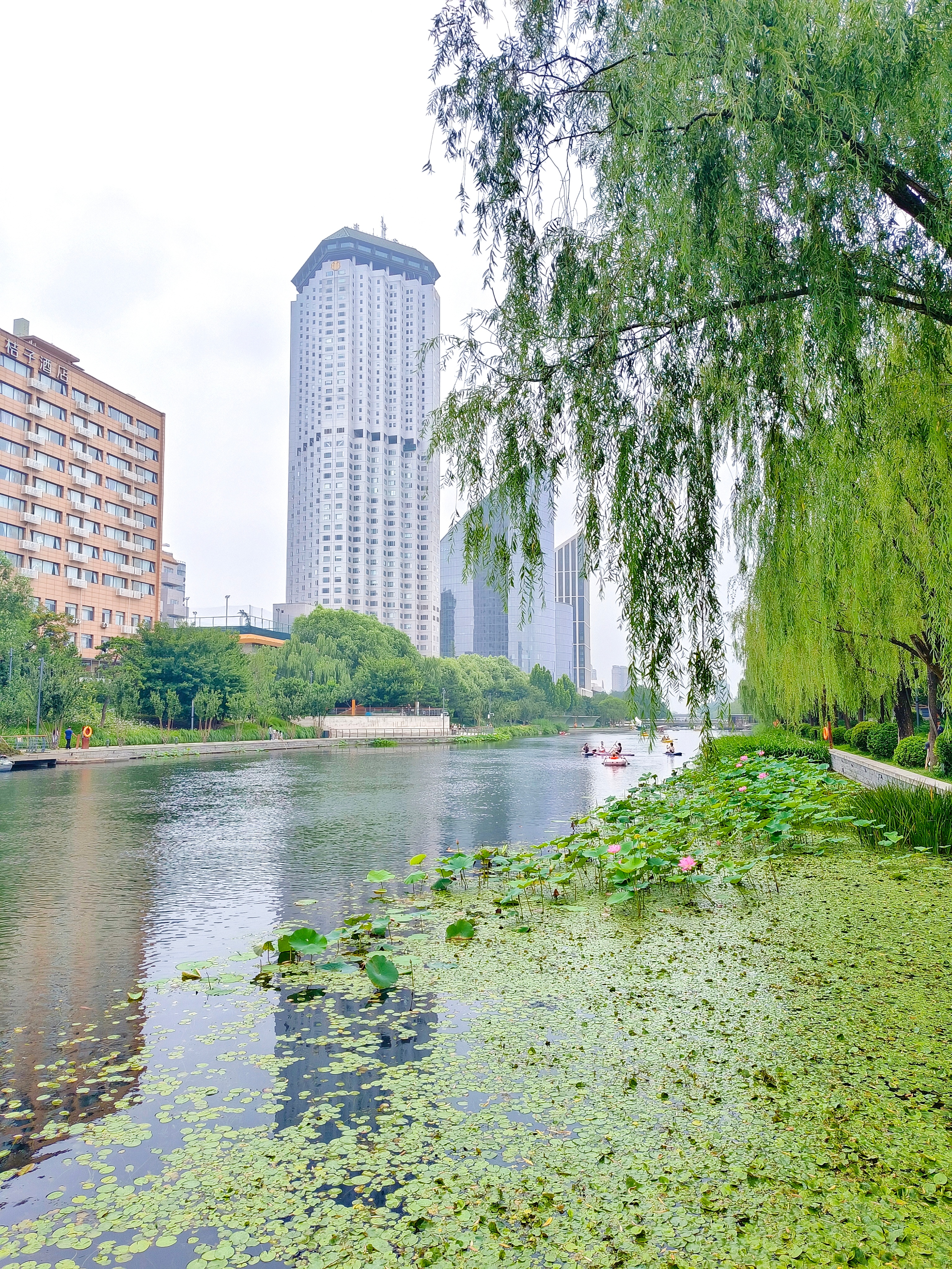 《北京日记》今天我从启皓慢慢闲逛到蓝色港湾，沿着亮马河核心滨水岸线，安静地走了一