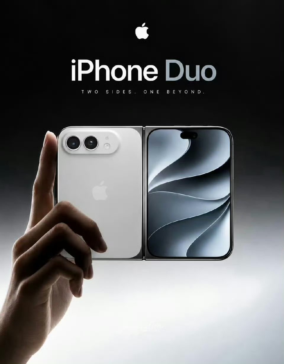 苹果首款折叠iPhone Duo ​​​