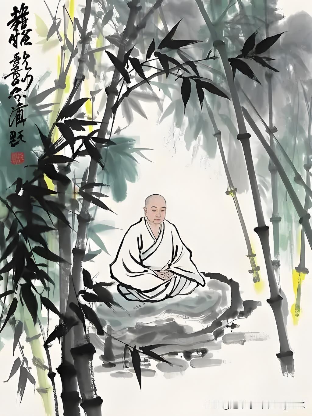 《守安南台静坐诗》
——唐·守安禅师
南台静坐一炉香，
终日凝然万虑忘。
不是息