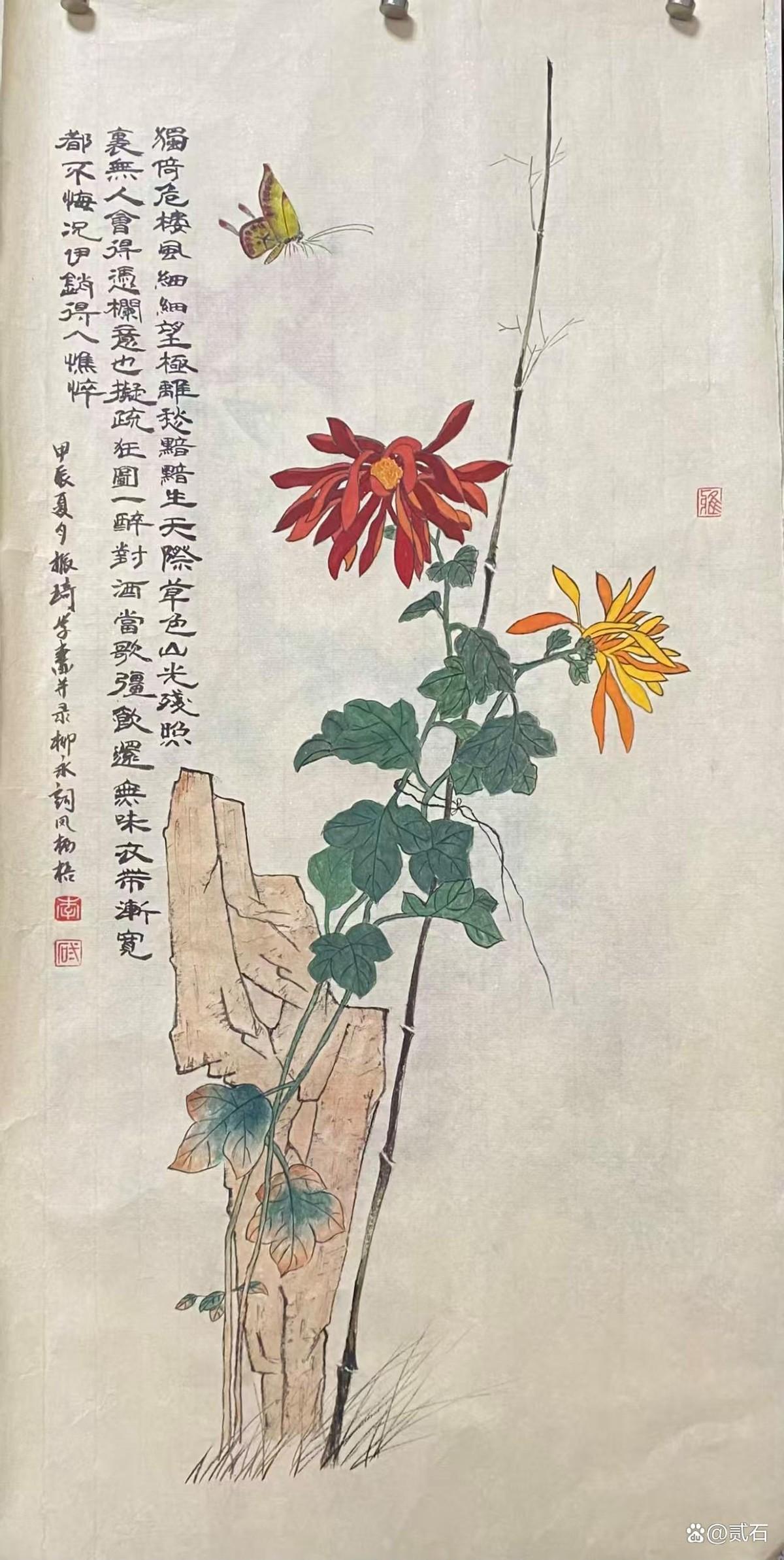 中国画的精髓，不在于画面堆砌，而在于刻意留下的空白。
很多人觉得这画“太素了”。