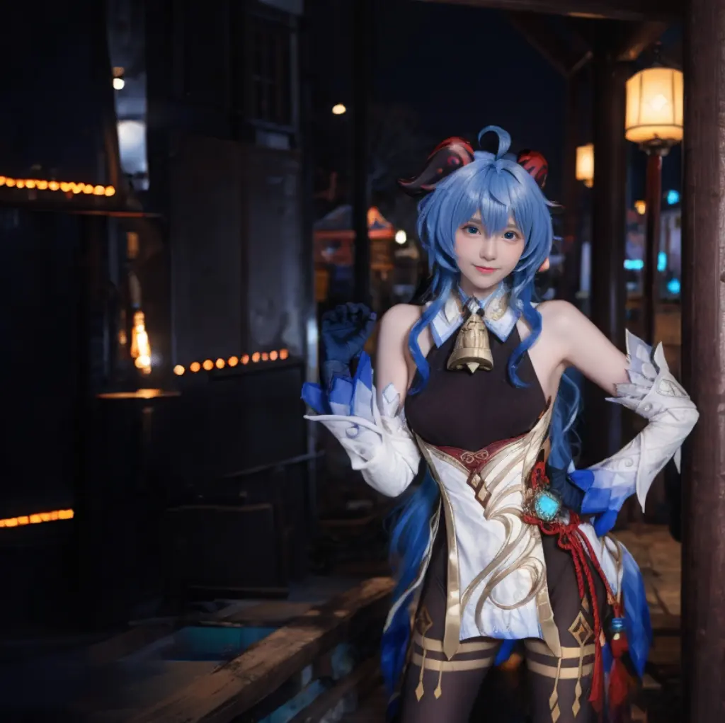 原神 甘雨。大家新年快乐，发个有璃月特色的角色吧～