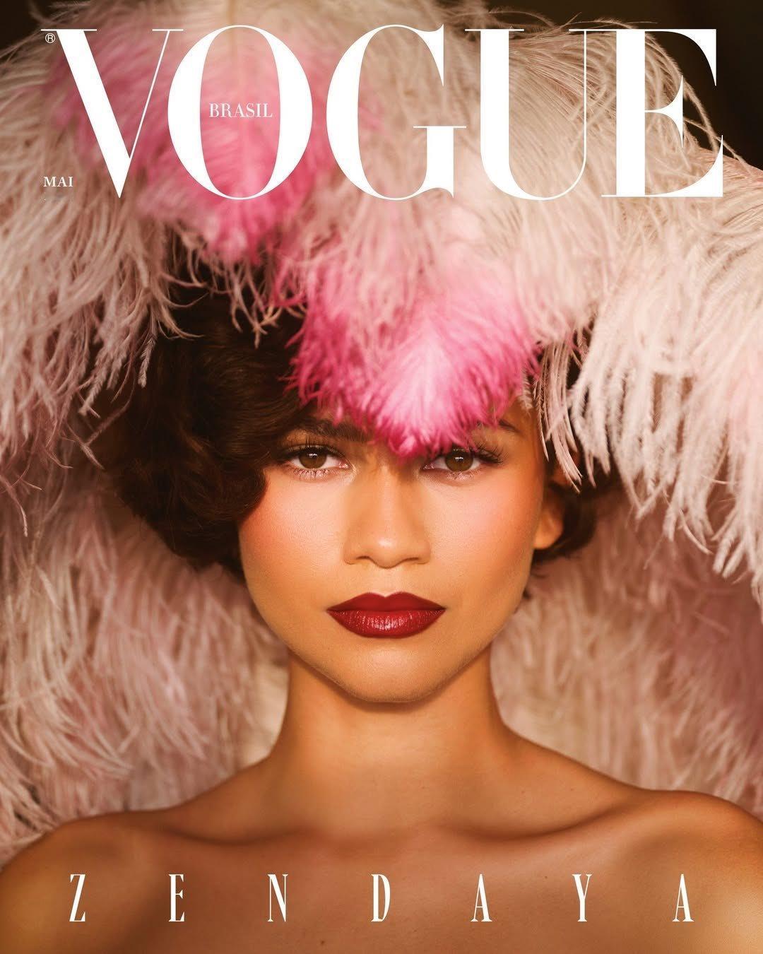 赞达亚登上《VOGUE》巴西版封面 