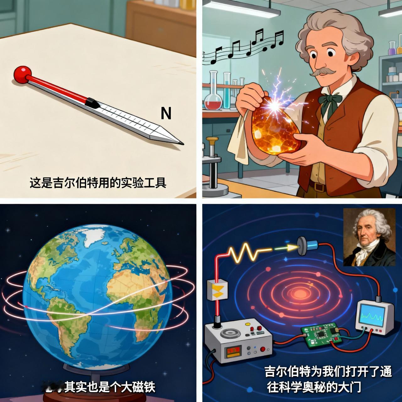 电与磁的起源传说：威廉吉尔伯特让地球学会“吸引力

在那个还没有自拍杆、没有高科