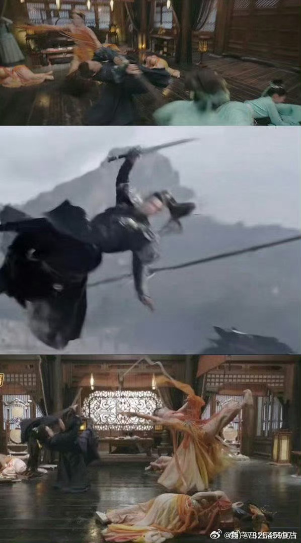 网友称白鹿打戏疑为替身连动都懒得动么 