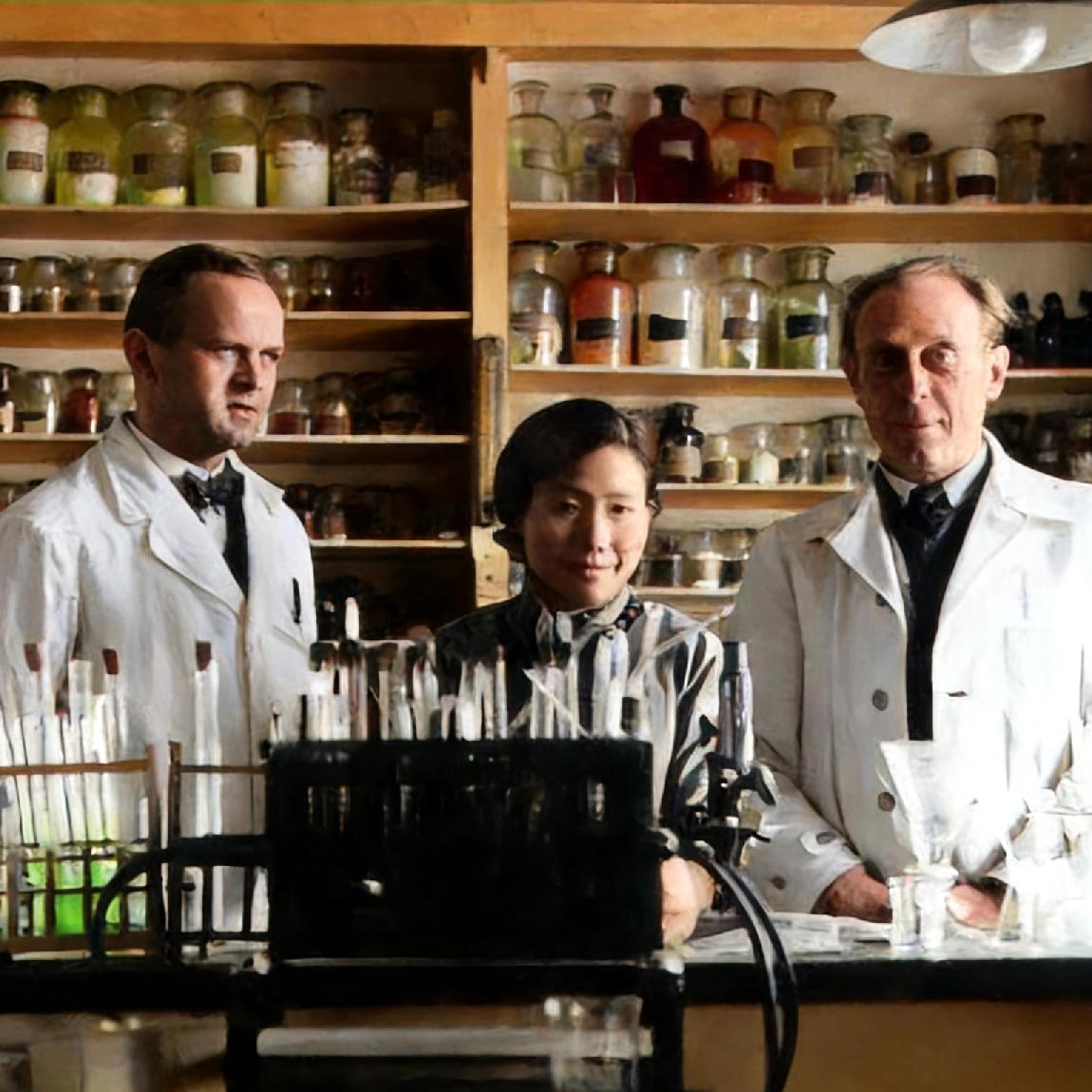 南博原院长曾昭燏，在德国柏林国家博物馆考察时，一张罕见的留影，从镜头中我们可以看