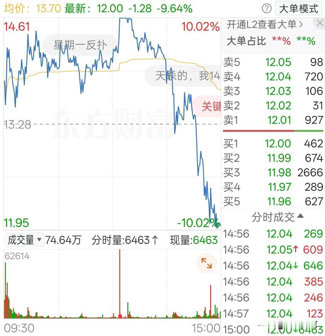 天地板，这就是追高的代价，以后会越来越多的
指数已经连续三天冲高回落了，今天上证