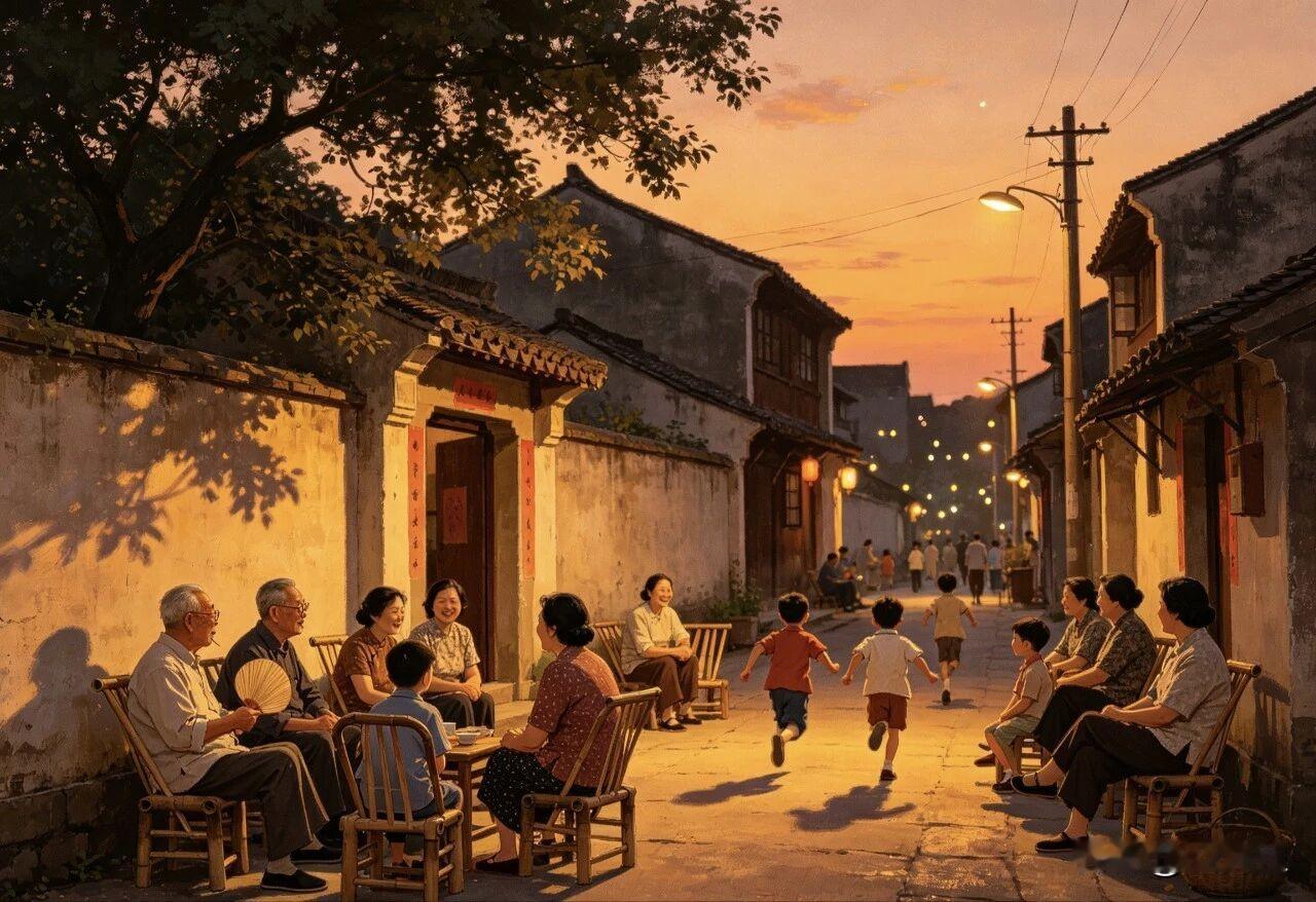 （原创）乘风凉
乘风凉，这是个老词，现在城市里的年轻人一般都不会或是不理解这词了