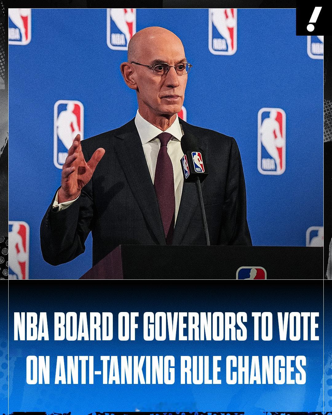 NBA董事会将于5月28日开会，投票表决反摆烂的选秀乐透改革方案。目前支持度最高