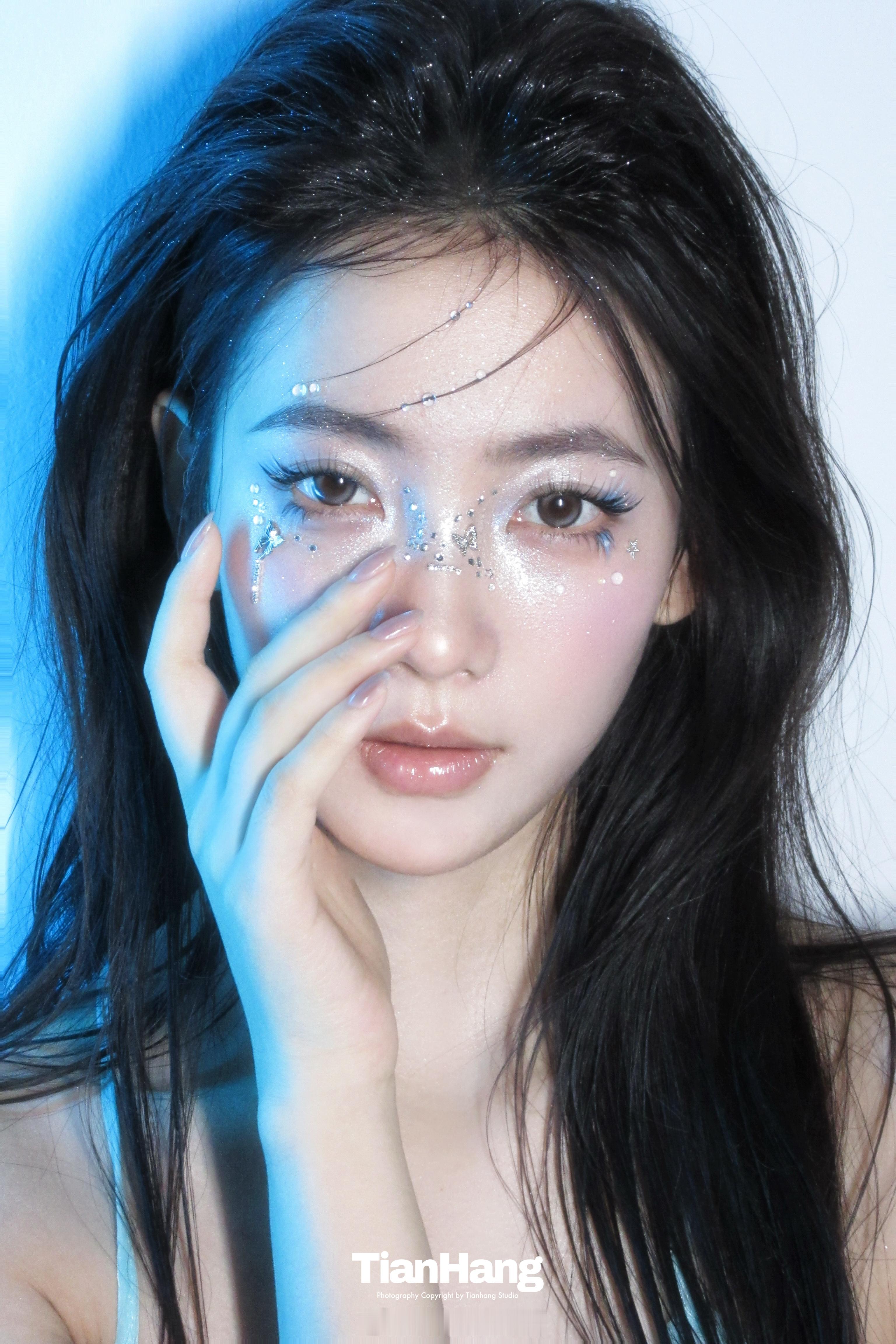 ✨棚拍分享坠入一片蓝色的温柔里🌊天航工作室韩系棚拍纯欲美出高级感ccd
