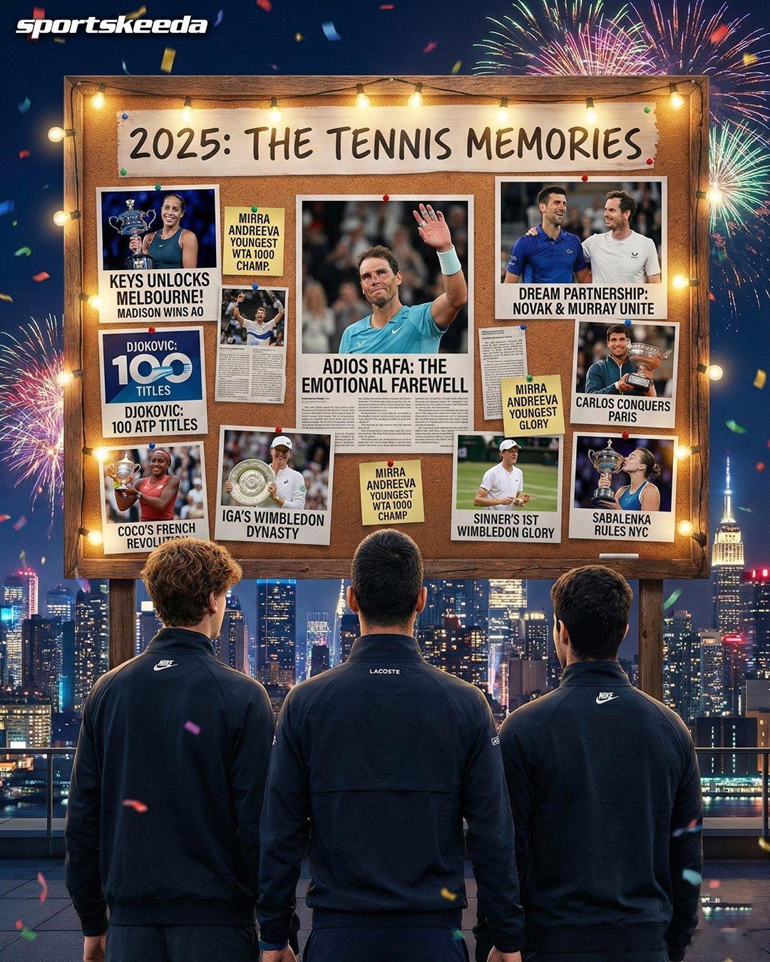 2025你们印象最深的网坛事件是？A、凯斯澳网夺冠B、德约科维奇第100冠、和穆