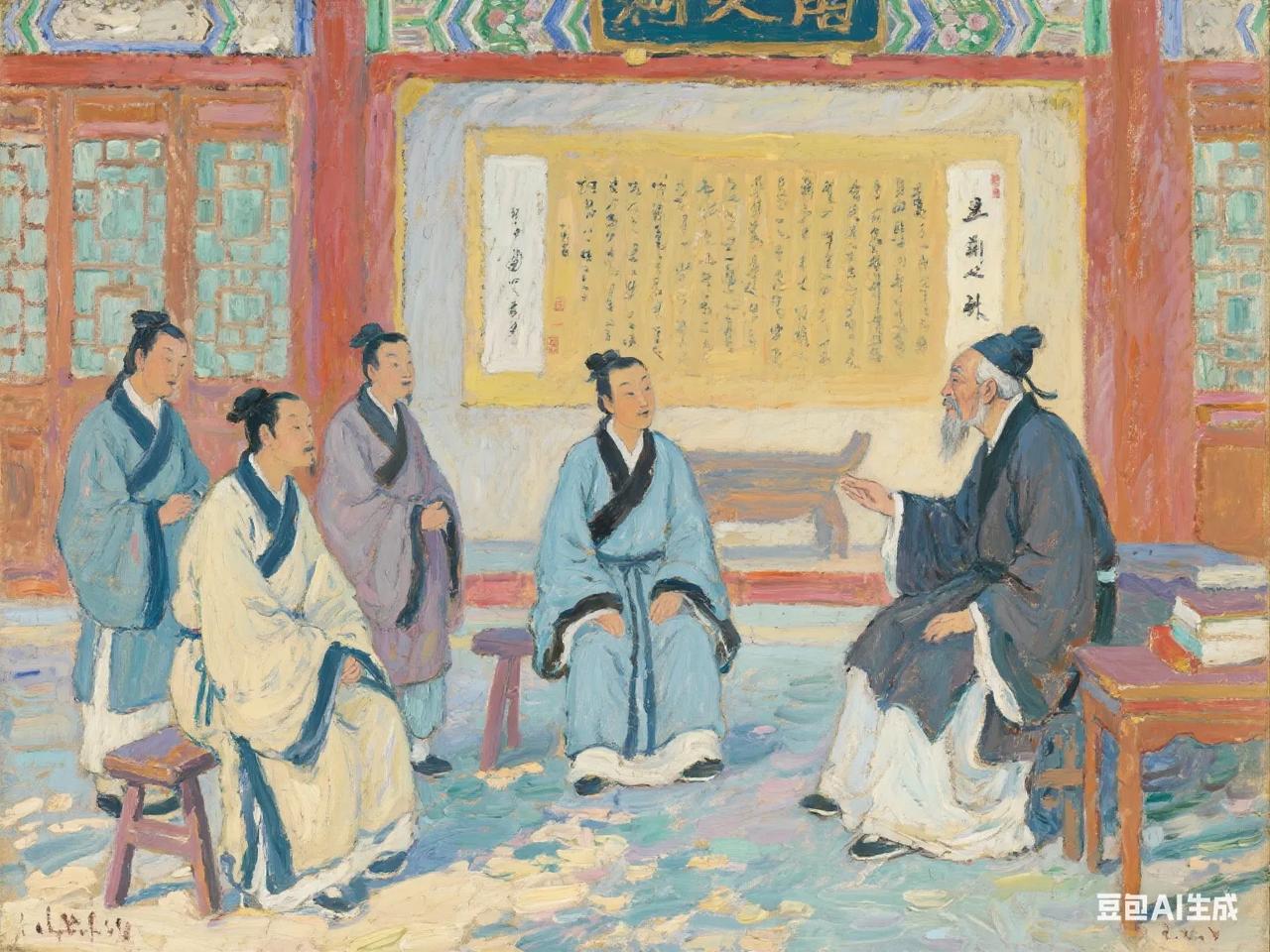 今天谈明代的书院
书院制度盛行于宋元。明朝建立后，从中央到府县，皆设立官学，书院