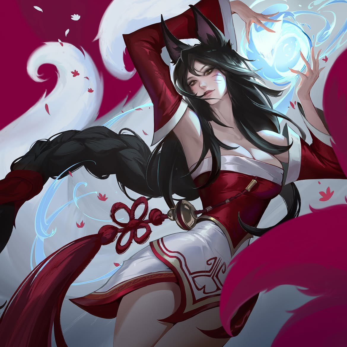 LOL经典怀旧模式 阿狸原画（cr:Alsie Lau）英雄联盟 ​​​