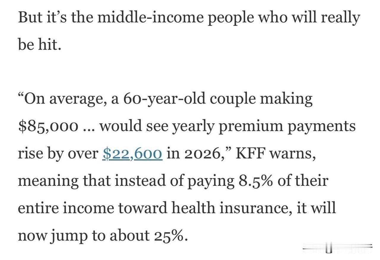 由于参议院民主党为了结束政府关门放弃为明年延续奥巴马医健补贴而战，目前使用奥巴马