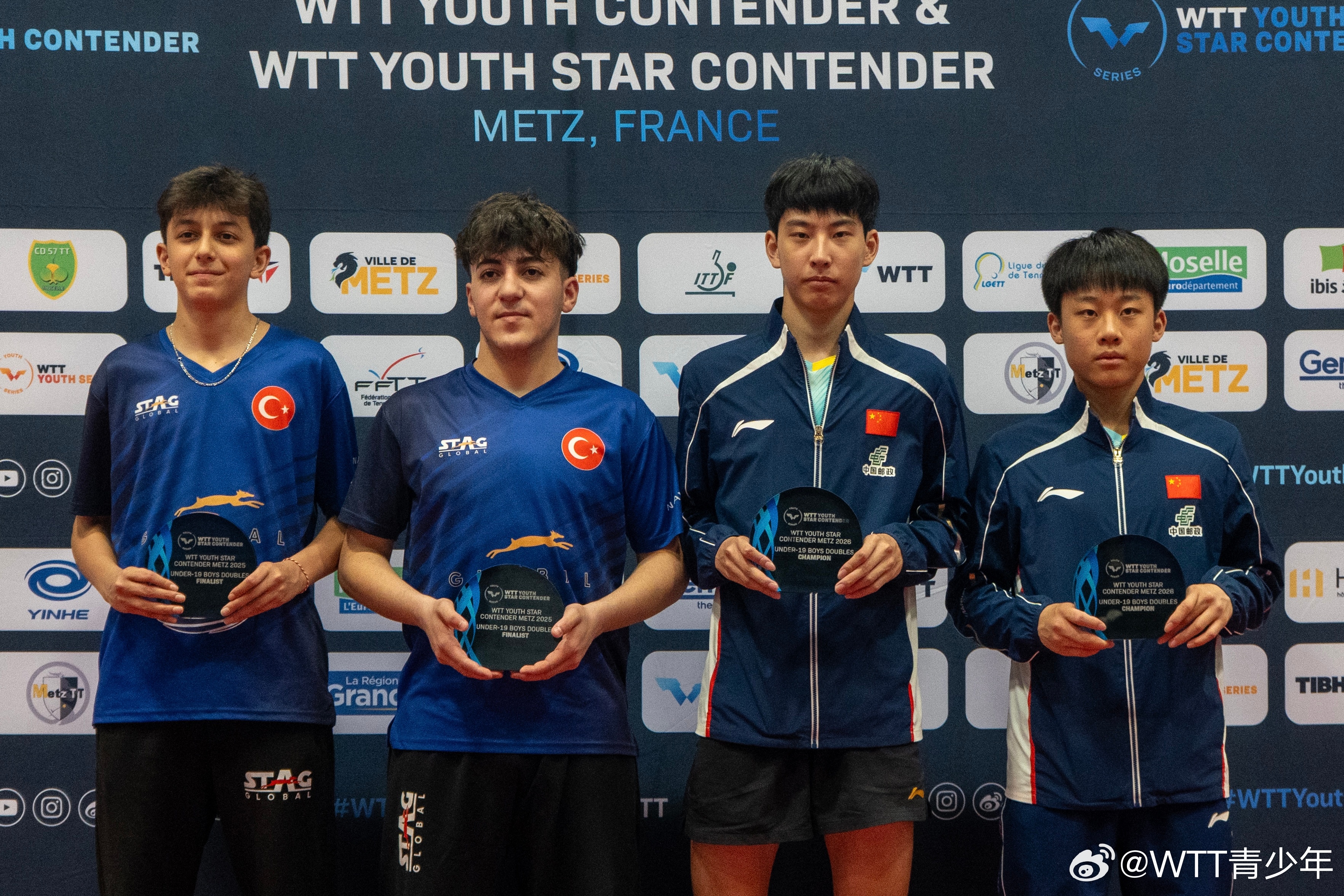 WTT青少年球星挑战赛梅斯站2026U19男单冠军🏆李承洙(KOR)U19女单