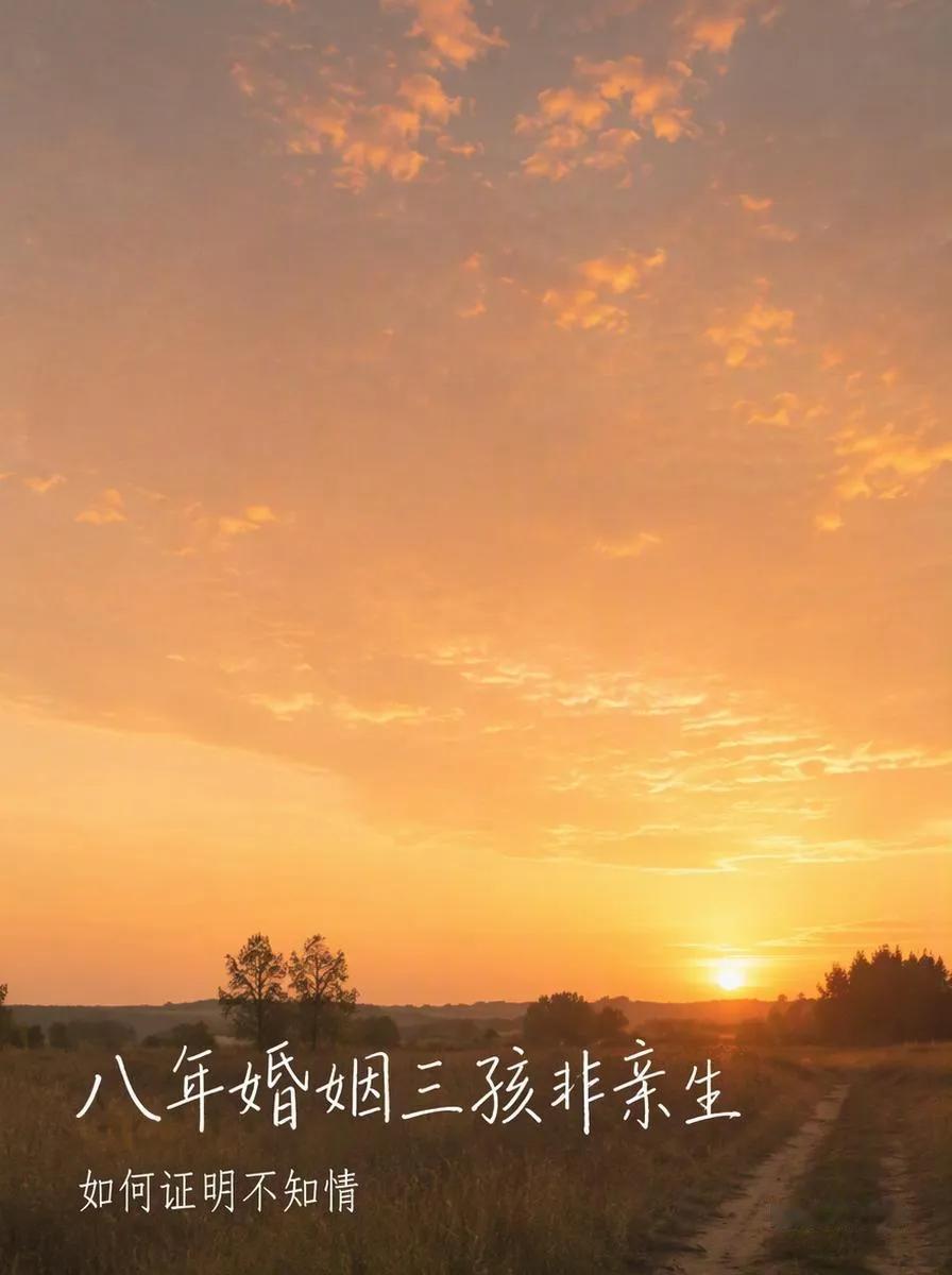 结婚八年，三个女儿全非亲生，男方当庭承诺‘只要说出生父身份，放弃全部赔偿’。妻子