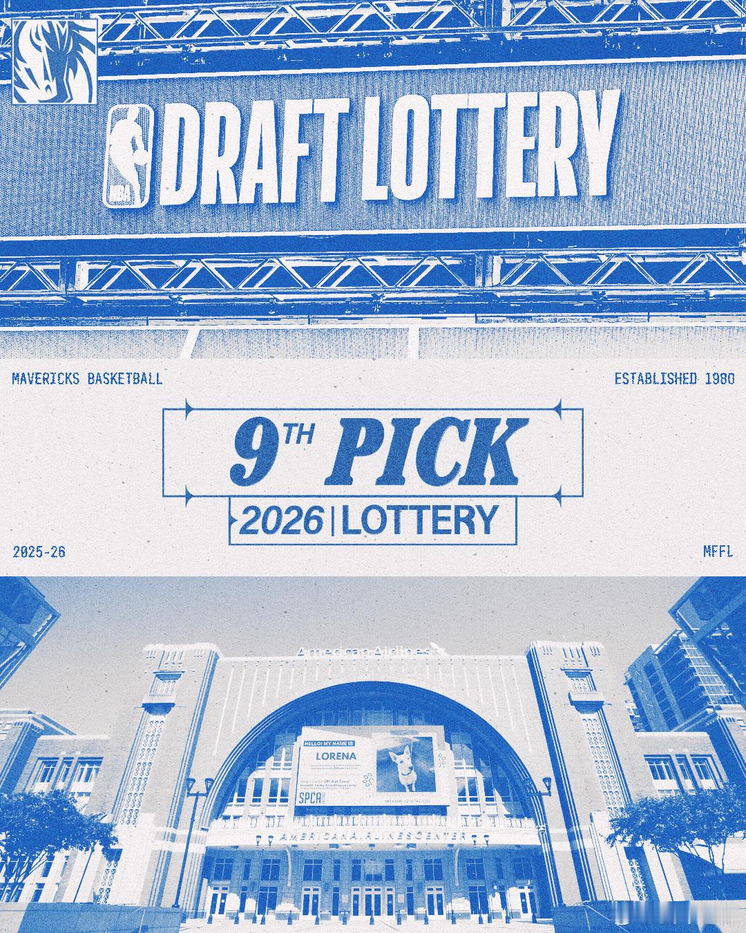 MFFL 我牛官方发推。We will choose 9th in the 20