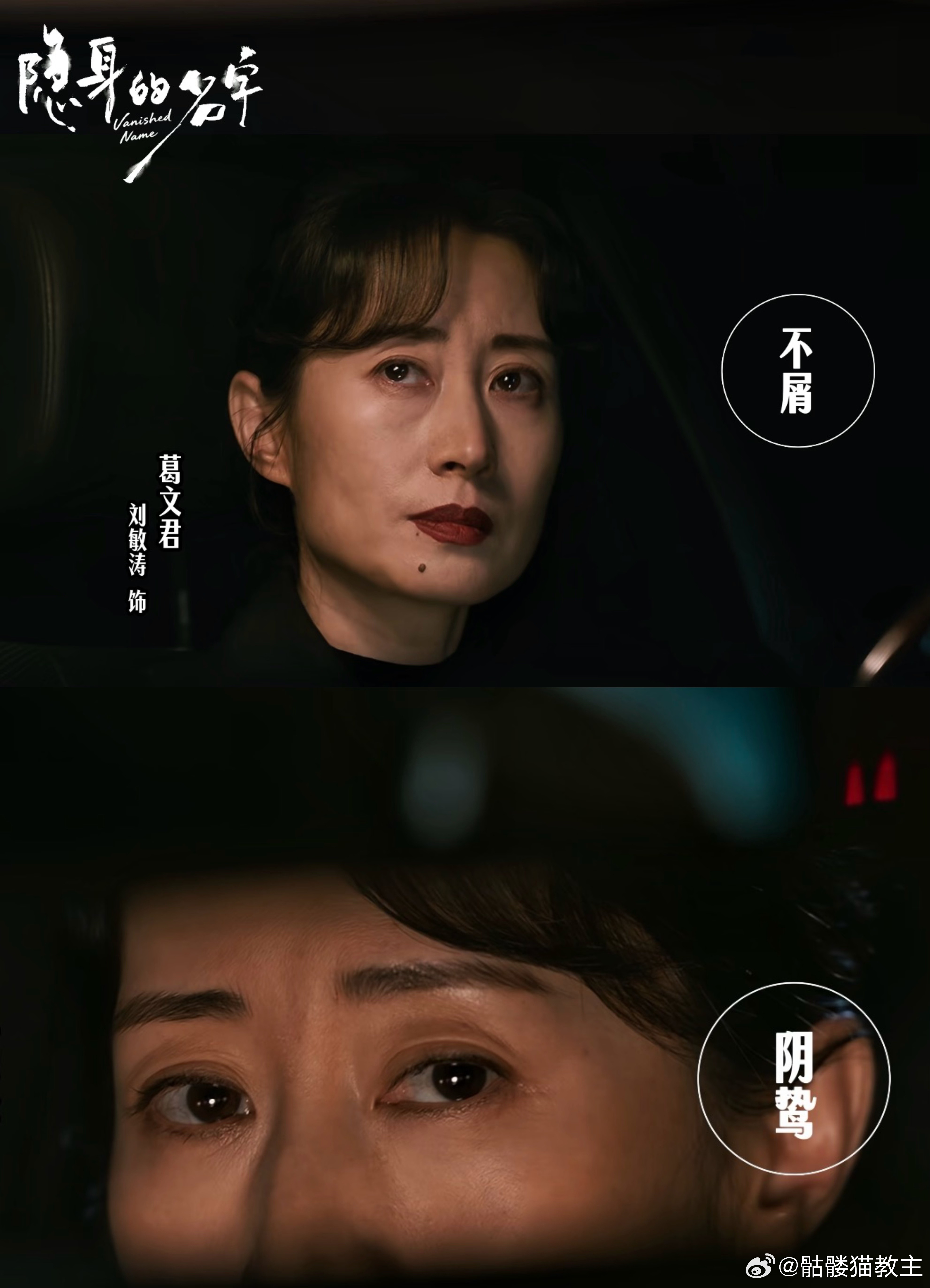 刘敏涛你演得有点吓人了 家人们，《隐身的名字》里刘敏涛这段戏真的绝了！她演的葛文