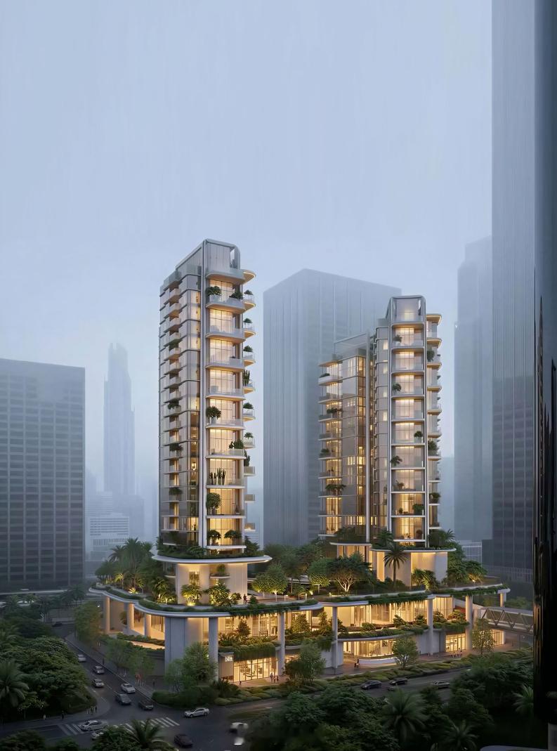 深圳第四代住宅之安缇深圳，在南山深超总。限高80米，低密度容积率3.4，4栋T2