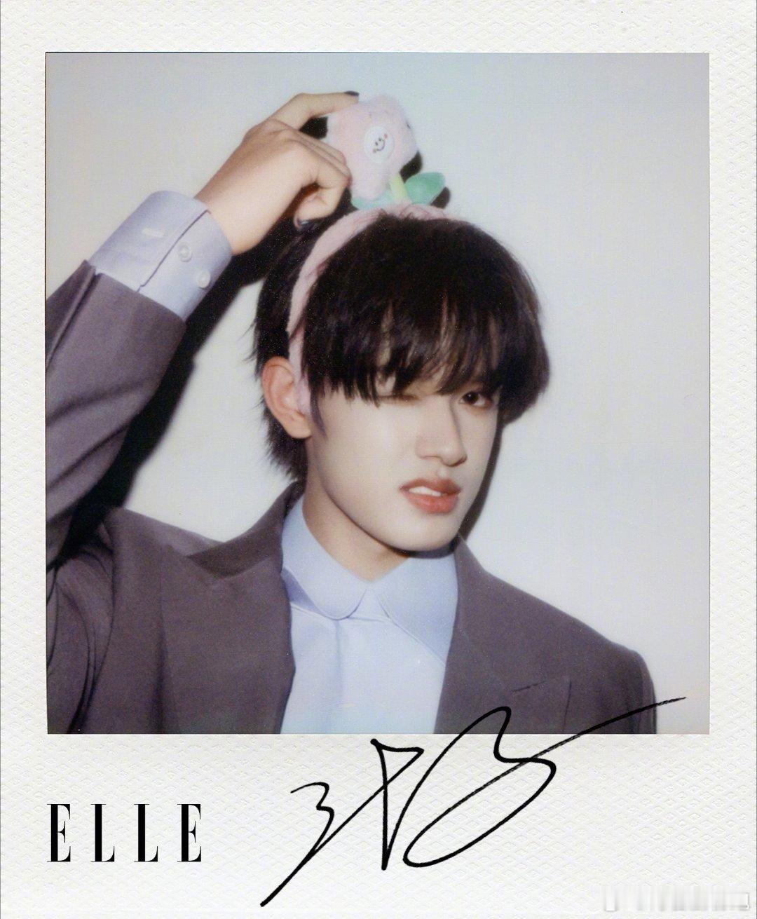 TOP登陆少年ELLE拍立得🈶，五个人从门里冒出来头好可爱啊～萌萌的，感觉很好