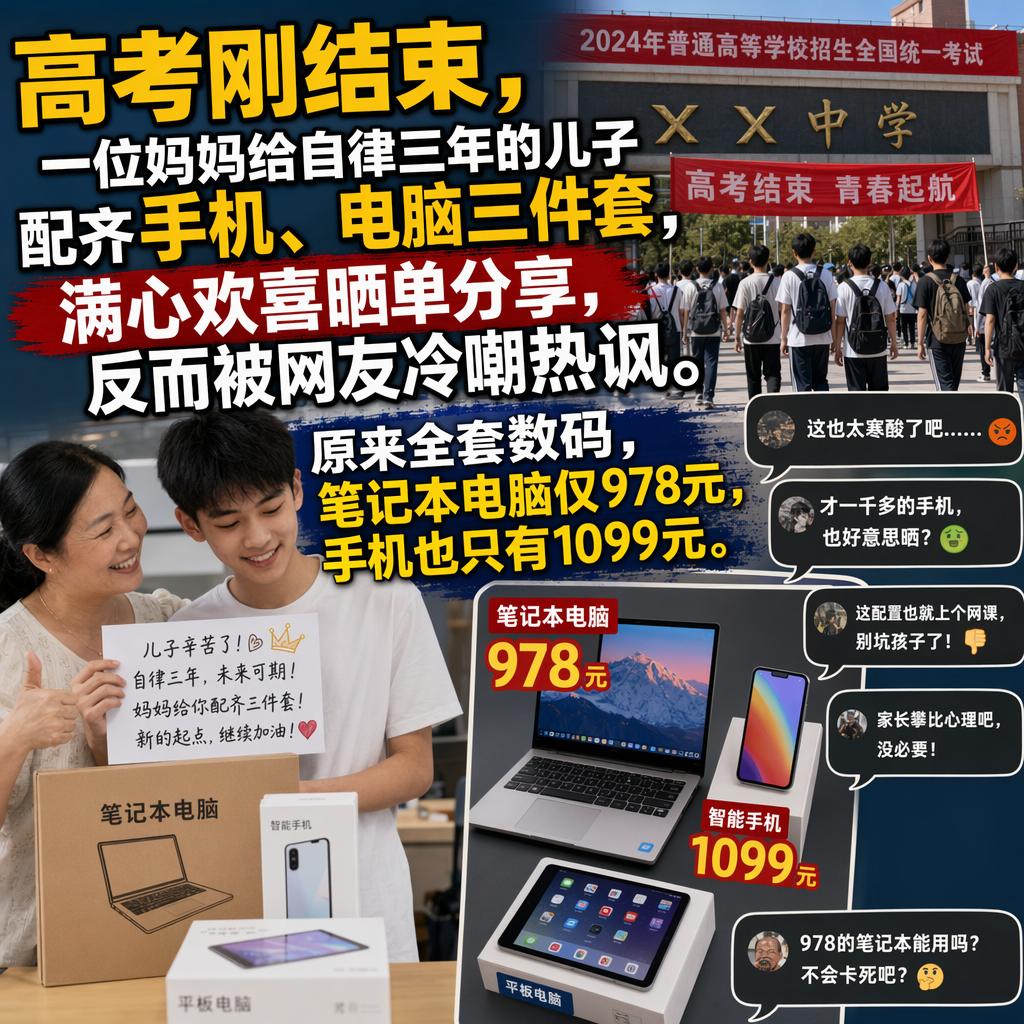 快3000元的礼物，竟然被网友说成"敷衍""抠门"？
这事儿真该掰扯掰扯了。
6