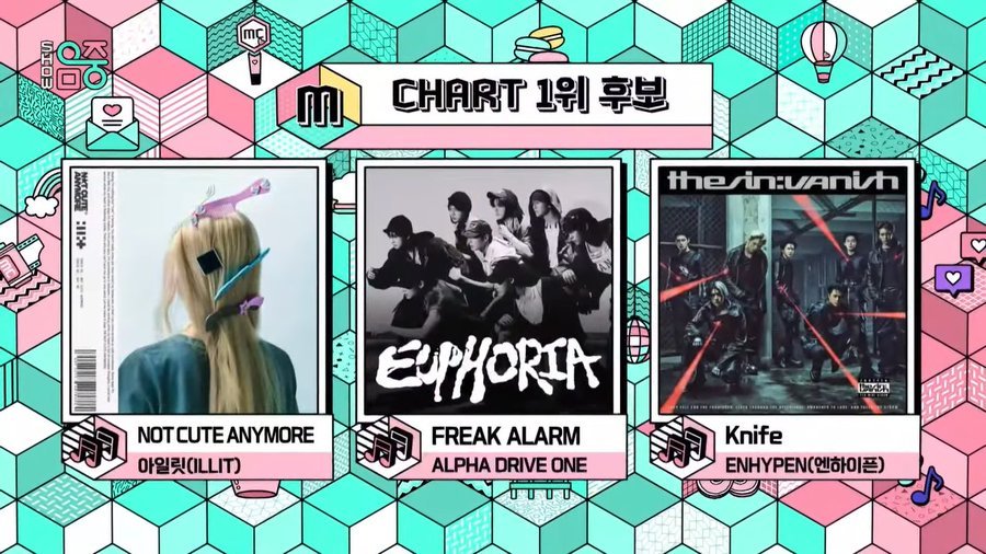 【MBC】今天下午播出的《音乐中心》节目一位候补：ILLITALD1ENHYPE