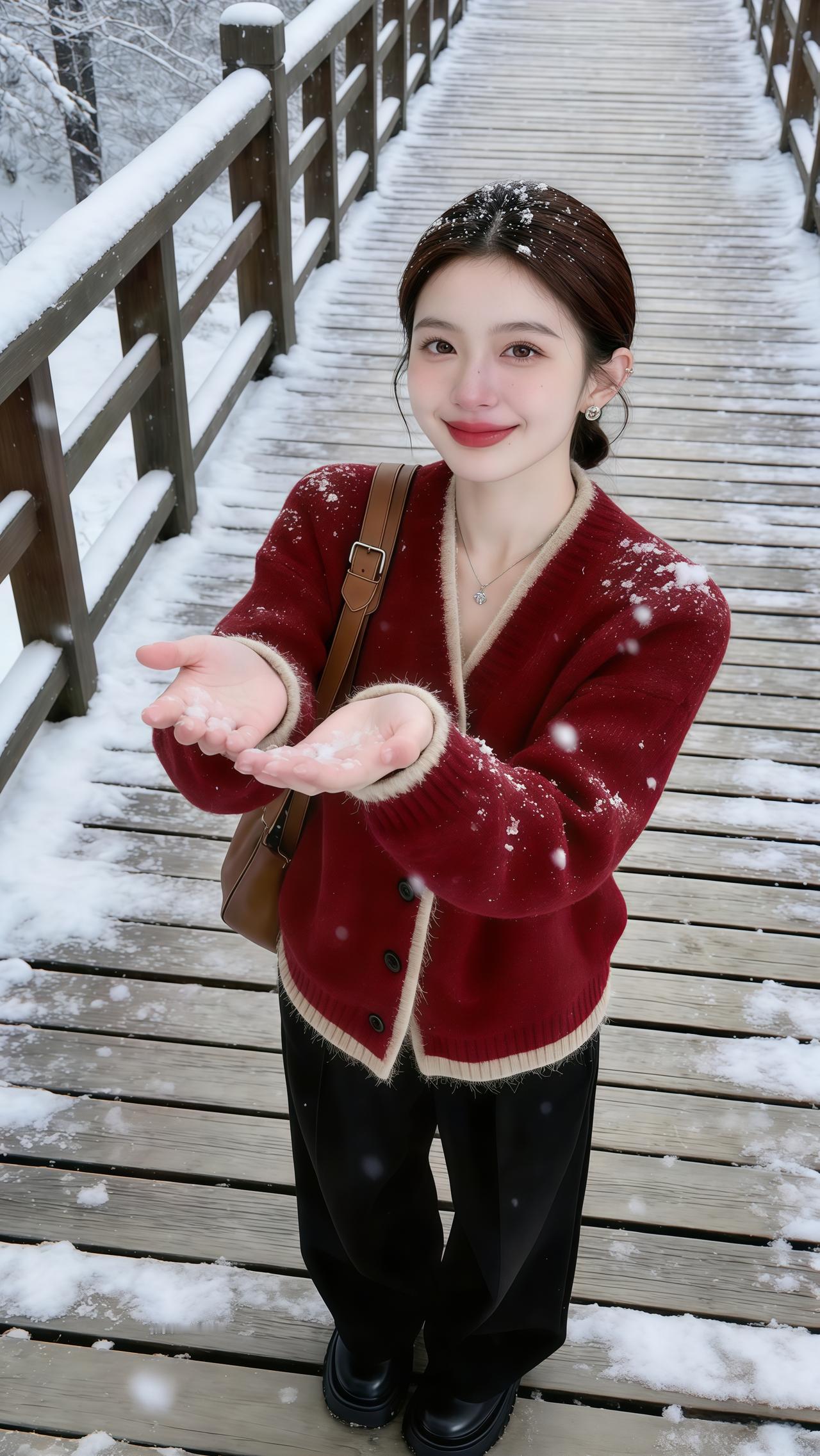 复古穿搭 优雅气质 这也太好看了 红毛衣 简约大气