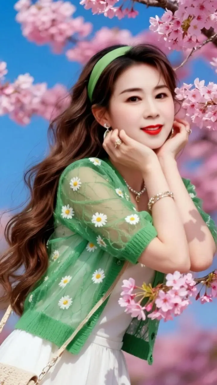 AI春日清新照 ai创作