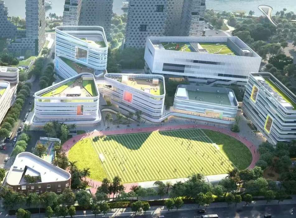 明湾学校学费暂定为幼儿园24.8万，小学25.8万，中学26.8万。压力给到了腾