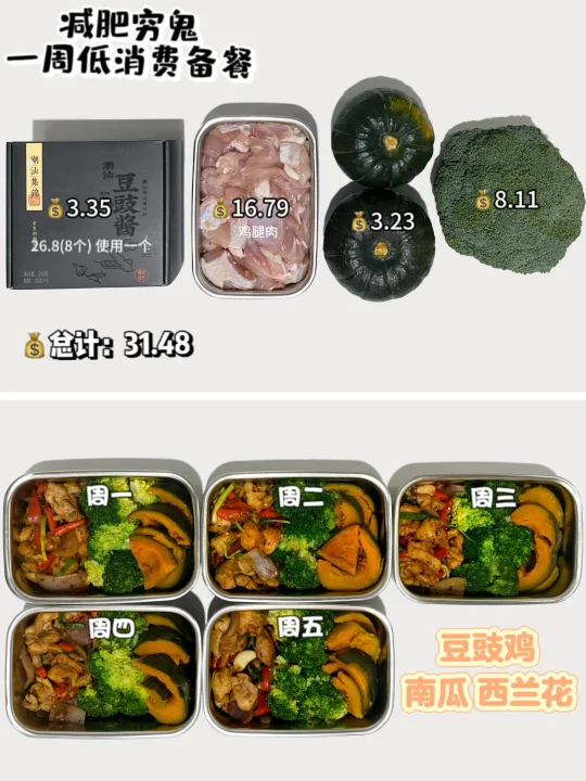 减肥穷鬼｜一周备餐
