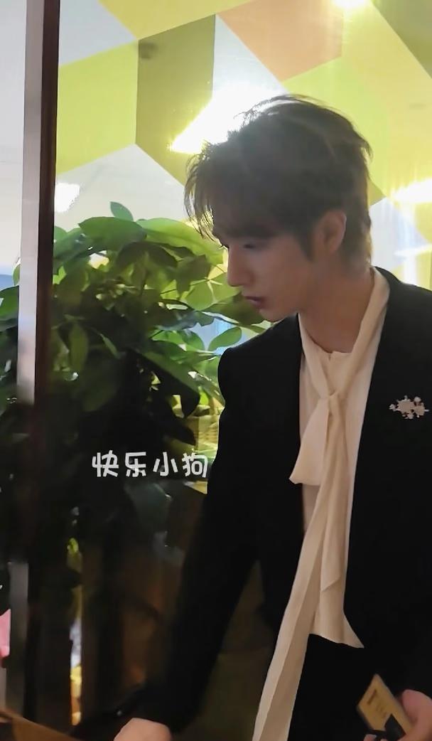 突然出现的一张李宏毅的帅脸
线下活动  李宏毅  孔雪儿  扫楼  明星娱乐  