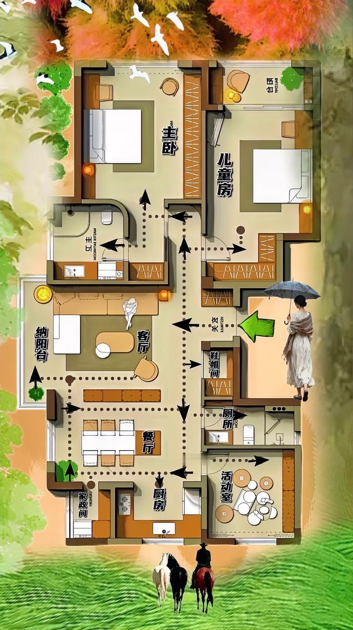 真是有修养的房子，智慧藏在琐碎烟火气之中，虽是二居室，却是能跟大平层打招呼，全网