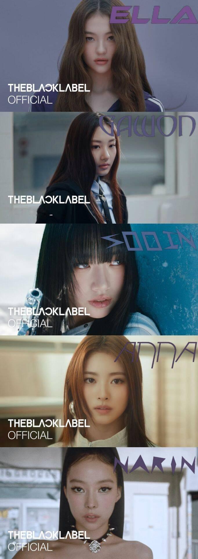 黑厂新女团Meovv五位成员官方全部公开Ella、Gawon、Sooin、ANN