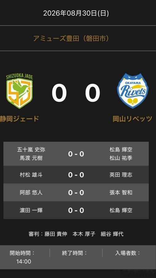 日本乒乓球t联赛张本智和 张本智和出战第三盘。260830 北京时间13:00 