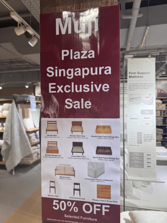 🇸🇬新加坡无印良品Muji家居五折！！！