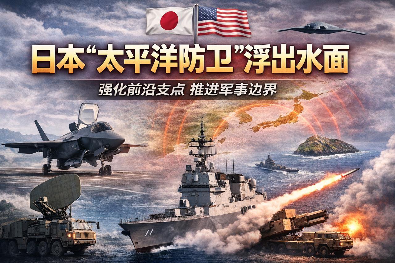 日本“太平洋防卫”浮出水面，实为向前推进军事边界。
据《读卖新闻》披露，日本政府