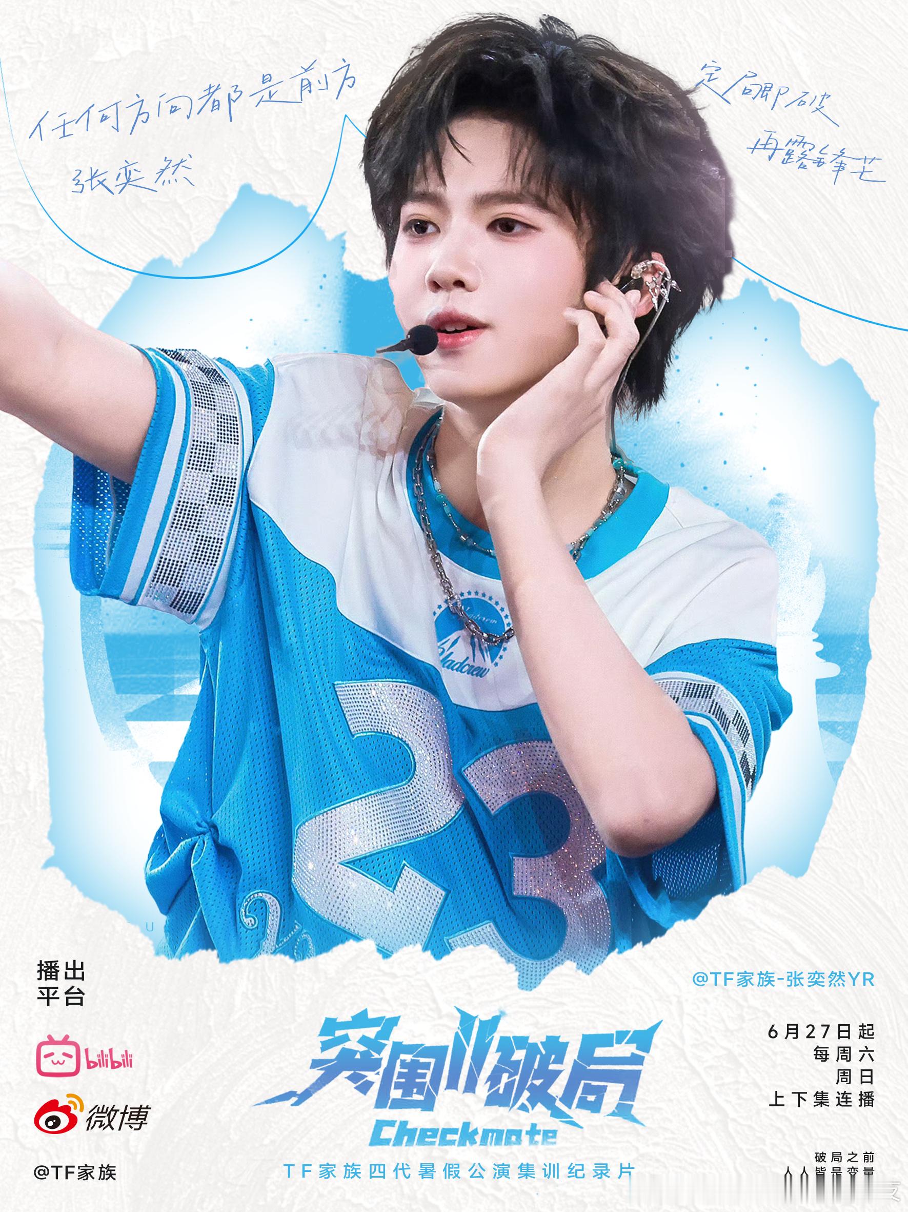tf四代双人舞台投票只期待四代唯一ACE张奕然突围加油 投票认准