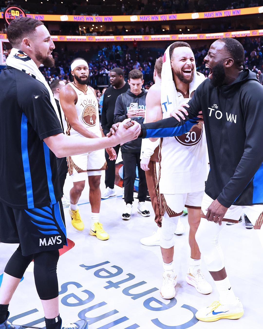 老朋友重聚💙💛勇士vs独行侠