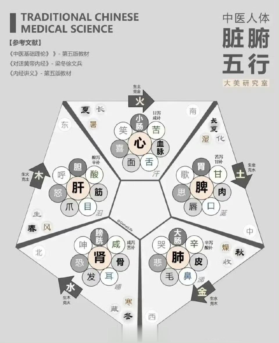 中医理论只要这5张图。中医爱好者狂呼:怎么没早遇到！ ​ ​​​