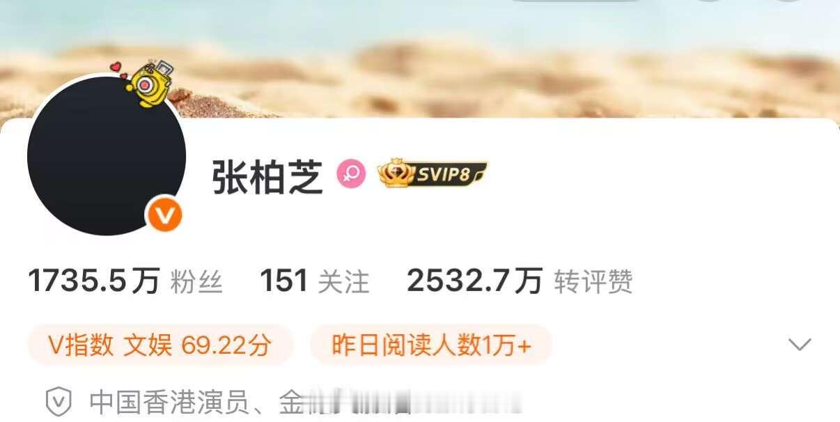 前公公谢贤去世，张柏芝换成了黑色头像 