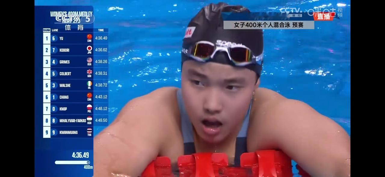 今晚全村的希望：于子迪400混冲奖牌！

12 岁的于子迪，今晚要努力啊，争取战