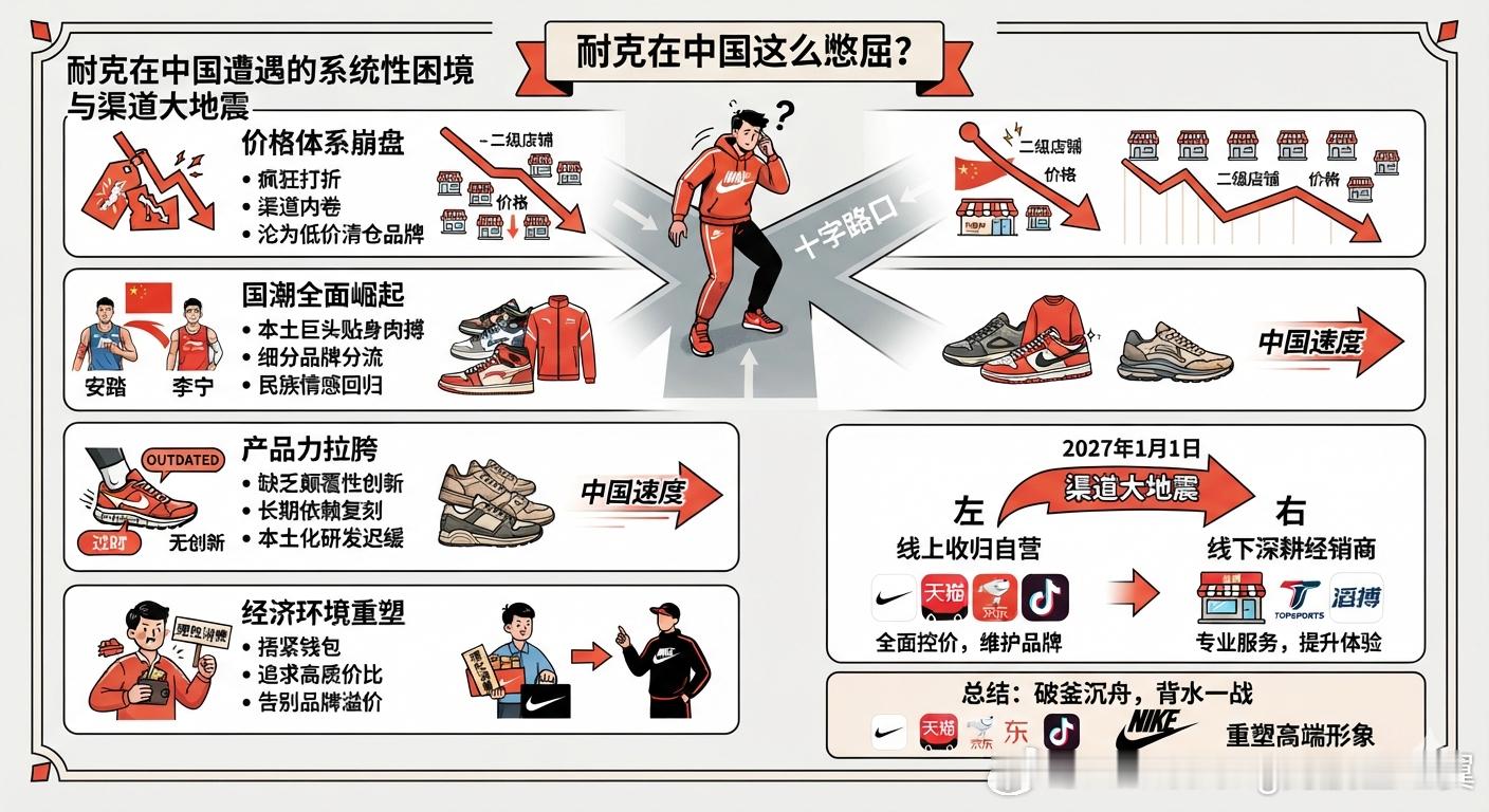 耐克将清退中国数千家在线经销商 耐克为什么这么做？耐克在中国市场正经历前所未有的