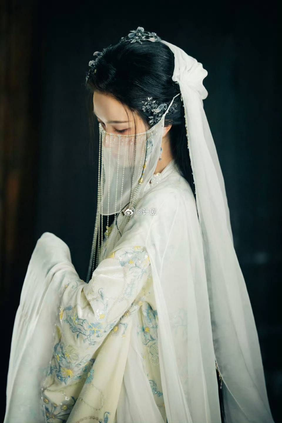 月鳞绮纪双狐神级镜头 鞠婧祎和陈都灵这两只狐狸一出场直接把我定住了，从发饰到狐尾