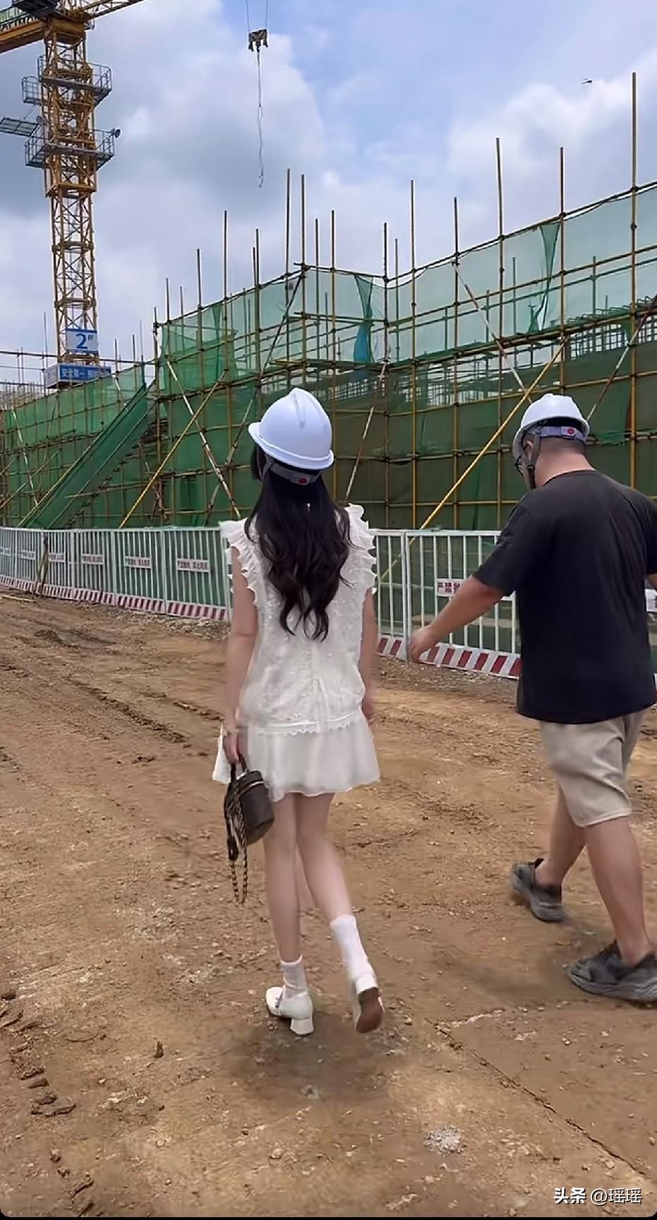 工地从不缺有能力的美女