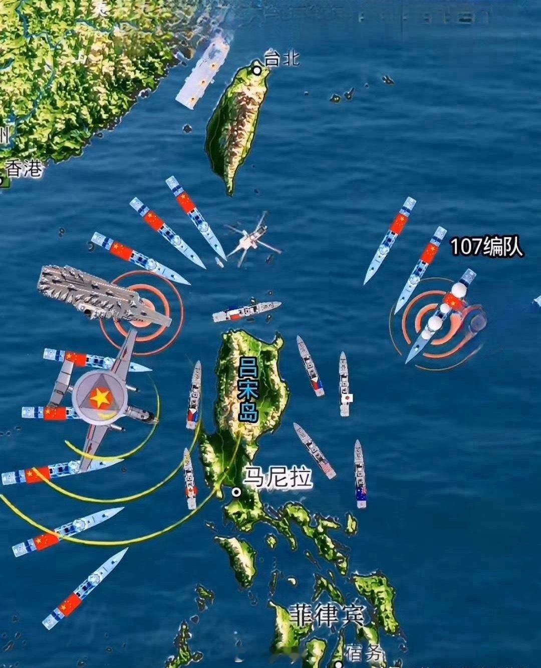 美菲日奥肩并肩联合军演被硬核围观了！看热闹可以，应该是从来没有见过这样看热闹。 