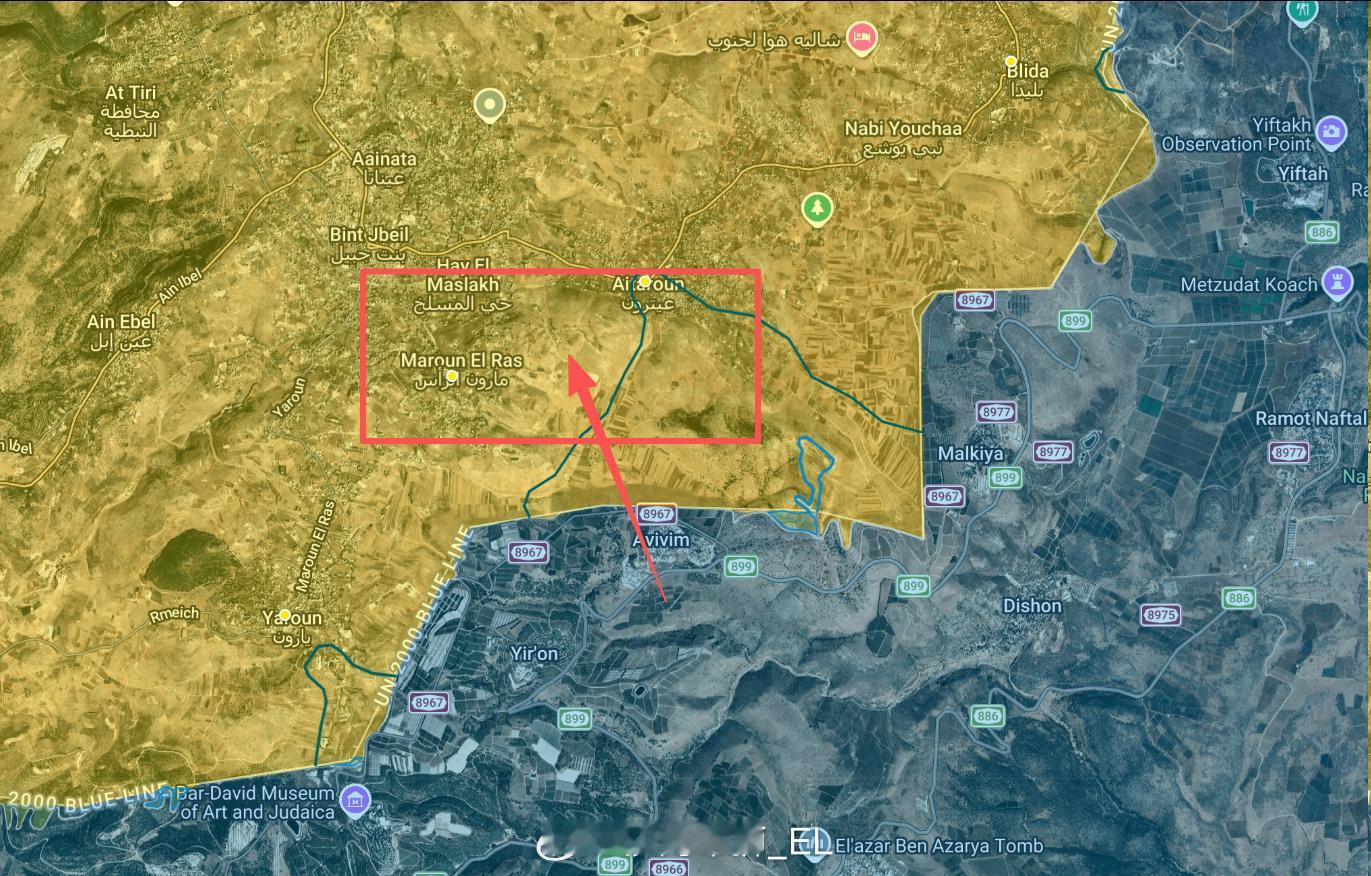 初步消息表明，今天以色列军队在黎巴嫩南部边境的艾塔龙——马龙拉斯之间发起了一次装